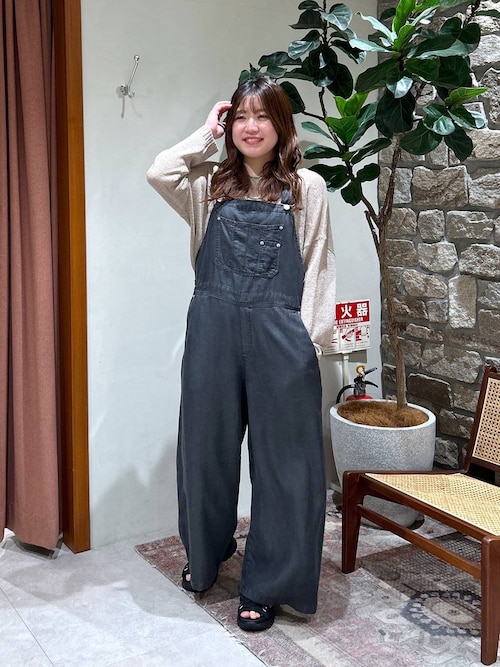 セール】[薄手＆しなやかな素材感]デニムサロペット（サロペット