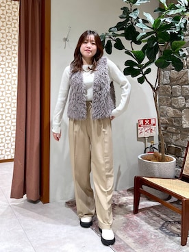 カレンさん（レディース・160cm）の冬コーディネート