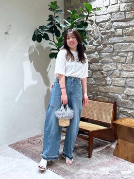 「kakatoo（カカトゥ）のアイテム」を使った、カレンさん（レディース・161cm）の春コーディネート