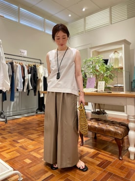 「アイテム（チャーム）」を使った、yuko yamaguchiさん（レディース・158cm）の夏コーディネート