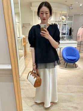 「NOLLEY’S（ノーリーズ）のアイテム」を使った、yuko yamaguchiさん（レディース・158cm）の春コーディネート