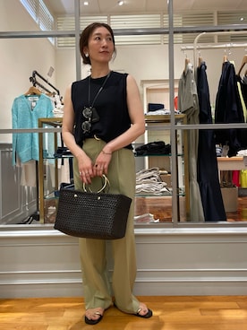 「アイテム（チャーム）」を使った、yuko yamaguchiさん（レディース・158cm）の夏コーディネート
