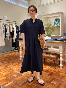 「アイテム（サンダル、ゴールド系）」を使った、yuko yamaguchiさん（レディース・158cm）の夏コーディネート