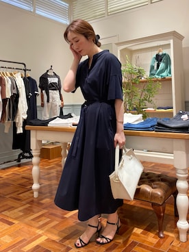 「NOLLEY’S（ノーリーズ）のアイテム（ワンピース/ドレス）」を使った、yuko yamaguchiさん（レディース・158cm）の夏コーディネート