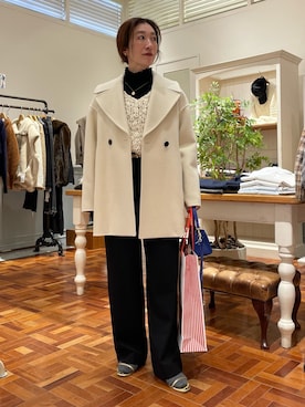 「クリスマス」｜「アイテム（アクセサリー）」を使った、yuko yamaguchiさん（レディース・158cm）の冬コーディネート