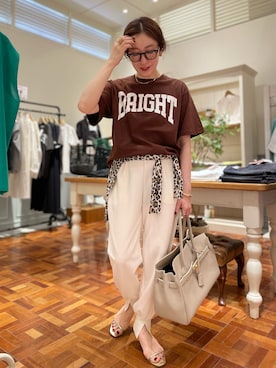 「アイテム（その他パンツ）」を使った、yuko yamaguchiさん（レディース・158cm）の夏コーディネート