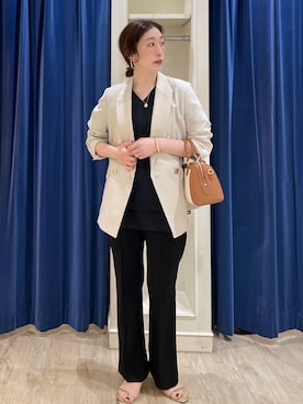 「NOLLEY’S（ノーリーズ）のアイテム」を使った、yuko yamaguchiさん（レディース・158cm）の春コーディネート