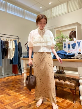 「ナロースカート」｜yuko yamaguchiさん（レディース・158cm）の秋コーディネート