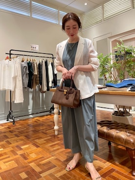 「NOLLEY’S（ノーリーズ）のアイテム（ワンピース/ドレス）」を使った、yuko yamaguchiさん（レディース・158cm）の夏コーディネート