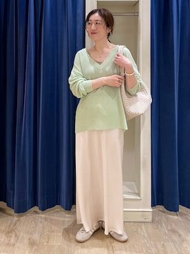 「NOLLEY’S（ノーリーズ）のアイテム」を使った、yuko yamaguchiさん（レディース・158cm）の春コーディネート