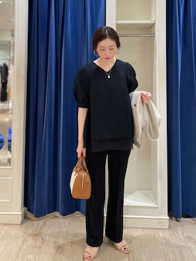 「NOLLEY’S（ノーリーズ）のアイテム」を使った、yuko yamaguchiさん（レディース・158cm）の春コーディネート