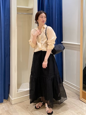 「NOLLEY’S（ノーリーズ）のアイテム」を使った、yuko yamaguchiさん（レディース・158cm）の春コーディネート