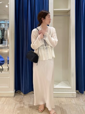 「NOLLEY’S（ノーリーズ）のアイテム」を使った、yuko yamaguchiさん（レディース・158cm）の春コーディネート