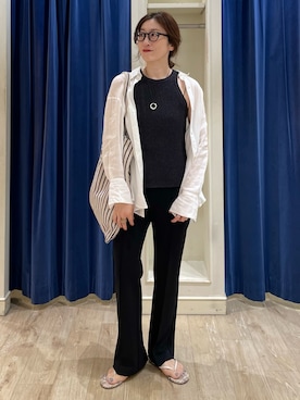 「NOLLEY’S（ノーリーズ）のアイテム（アクセサリー）」を使った、yuko yamaguchiさん（レディース・158cm）の夏コーディネート
