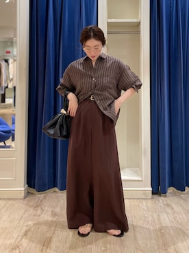 「NOLLEY’S（ノーリーズ）のアイテム」を使った、yuko yamaguchiさん（レディース・158cm）の夏コーディネート