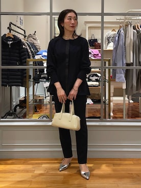 「セレモニーコーデ」｜「アイテム（タンクトップ）」を使った、yuko yamaguchiさん（レディース・158cm）の冬コーディネート