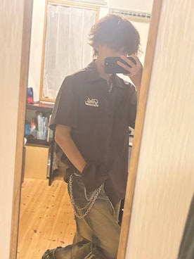 「アイテム（ネックレス）」を使った、Akiさん（メンズ・165cm・10代）の夏コーディネート