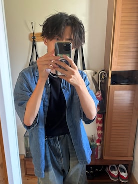 「GU（ジーユー）のアイテム」を使った、Akiさん（メンズ・165cm）の夏コーディネート