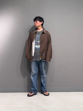 「ブラウンコーデ」｜「アイテム（その他アウター）」を使った、takuma040499さん（メンズ・160cm）の秋コーディネート