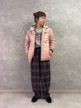 「URBAN RESEARCH DOORS（アーバンリサーチドアーズ）のpatagonia　KS READY FREDDY HOODY（テーラードジャケット、ピンク系）」を使った、noeさん（レディース・156cm）の秋コーディネート