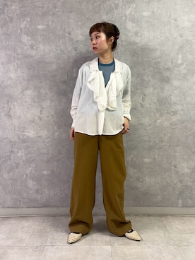 「URBAN RESEARCH DOORS（アーバンリサーチドアーズ）のDANTON　TCBPOKET T-SHIRTS（Tシャツ/カットソー、ブルー系）」を使った、noeさん（レディース・156cm）の夏コーディネート