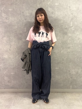 「URBAN RESEARCH DOORS（アーバンリサーチドアーズ）のグルカサンダル（サンダル、ブラック系）」を使った、noeさん（レディース・156cm）の春コーディネート