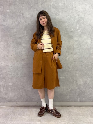 「URBAN RESEARCH DOORS(アーバンリサーチドアーズ)の『別注』Audrey and John Wad×DOORS フェイクスウェードジャケット(テーラードジャケット)」を使った、noeさん(レディース・156cm)の秋コーディネート