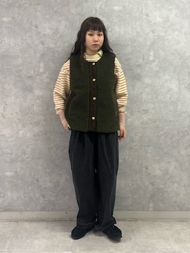 「フレンチカジュアル」｜Noeさん（レディース・156cm）の秋コーディネート