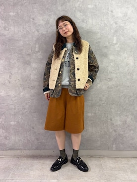 「RODE SKO（ロデスコ）のアイテム（ローファー）」を使った、noeさん（レディース・156cm）の秋コーディネート