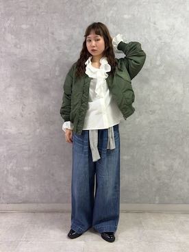 「RODE SKO（ロデスコ）のアイテム（ローファー）」を使った、noeさん（レディース・156cm）の秋コーディネート