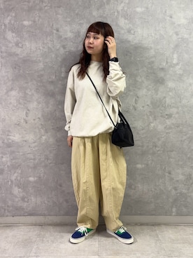 「URBAN RESEARCH DOORS（アーバンリサーチドアーズ）のVANS　AUTHENTIC（スニーカー、グリーン系）」を使った、noeさん（レディース・156cm）の春コーディネート