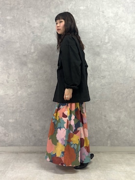 「URBAN RESEARCH DOORS（アーバンリサーチドアーズ）のスクエアトゥリボンミュール（サンダル）」を使った、Noeさん（レディース・156cm）の秋コーディネート