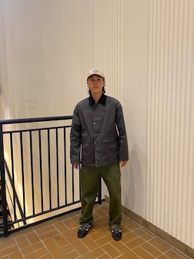 「アイテム（ミリタリージャケット）」を使った、Jasmineさん（メンズ・173cm）の秋コーディネート