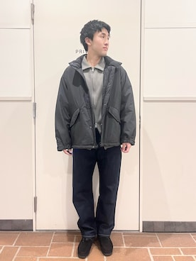 「アイテム（モッズコート）」を使った、Jasmineさん（メンズ・173cm）の冬コーディネート