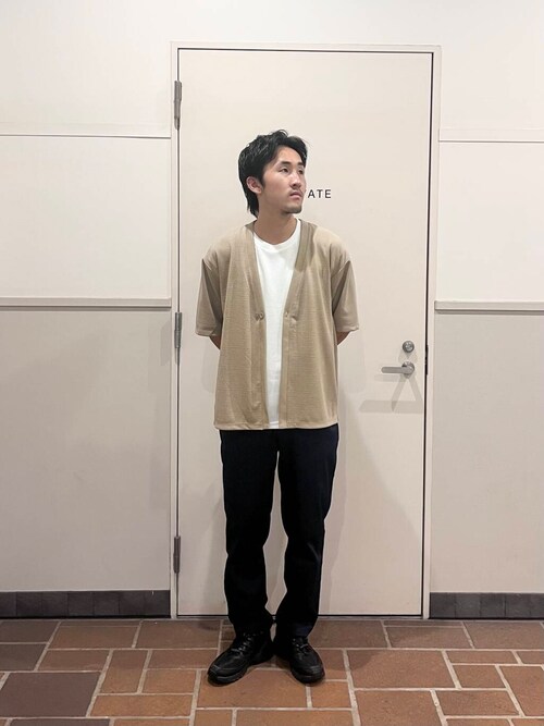 『セットアップ対応』マシンウォッシャブルピケテーパードパンツ