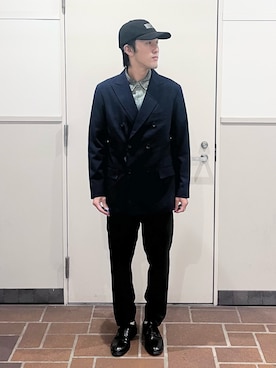 「ITEMS URBANRESEARCH（アイテムズ アーバンリサーチ）のアイテム（シャツ/ブラウス）」を使った、Jasmineさん（メンズ・173cm）の秋コーディネート