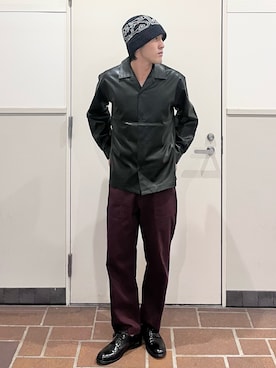 「ITEMS URBANRESEARCH（アイテムズ アーバンリサーチ）のアイテム（シャツ/ブラウス）」を使った、Jasmineさん（メンズ・173cm）の秋コーディネート
