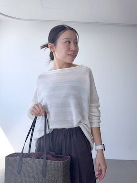 「The Bagmati（ザバグマティ）のアイテム」を使った、sayakaさん（レディース・154cm）の冬コーディネート