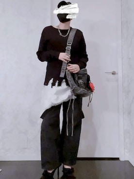 「アイテム（Tシャツ/カットソー）」を使った、あいきょんさん（レディース・164cm）の秋コーディネート