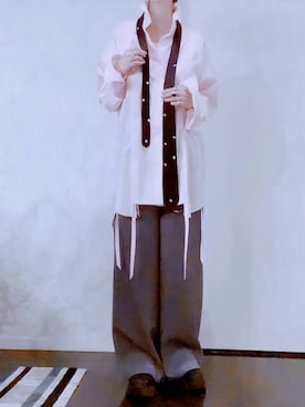 「GRANCY（グランシー）のアイテム（トップス）」を使った、あいきょんさん（レディース・164cm）の冬コーディネート