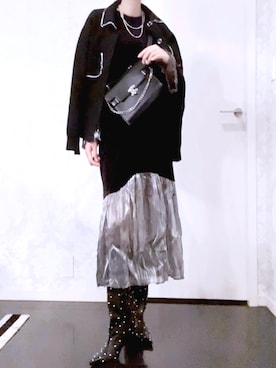「アイテム（ワンピース/ドレス）」を使った、あいきょんさん（レディース・164cm）の秋コーディネート