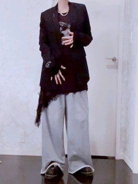 「アイテム（スウェットパンツ）」を使った、あいきょんさん（レディース・164cm）の秋コーディネート