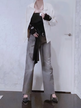 「アイテム（アクセサリー）」を使った、あいきょんさん（レディース・164cm）の秋コーディネート