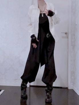 「アイテム（スラックス）」を使った、あいきょんさん（レディース・164cm）の秋コーディネート