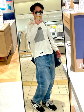 「BURBERRY BLACK LABEL（バーバリーブラックレーベル）のアイテム」を使った、xxxxakioさん（メンズ・169cm）の春コーディネート