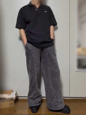 「アイテム（スウェットパンツ）」を使った、Whiteさん（メンズ・166cm）の夏コーディネート