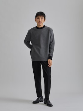 「UNITED TOKYO（ユナイテッドトウキョウ）のアイテム（スラックス）」を使った、UNITED TOKYO MENSさん（メンズ・169cm）の秋コーディネート
