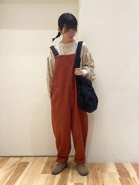 「アイテム（ドレスシューズ、ベージュ系）」を使った、涼さん（レディース・158cm）の秋コーディネート