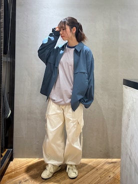 「RAGEBLUE（レイジブルー）のアイテム（ブルゾン）」を使った、ushikimo2さん（レディース・157cm）の春コーディネート