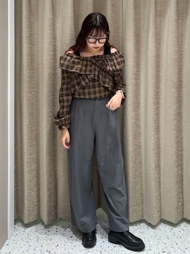 earth music&ecology officialさん（レディース・158cm）の秋コーディネート